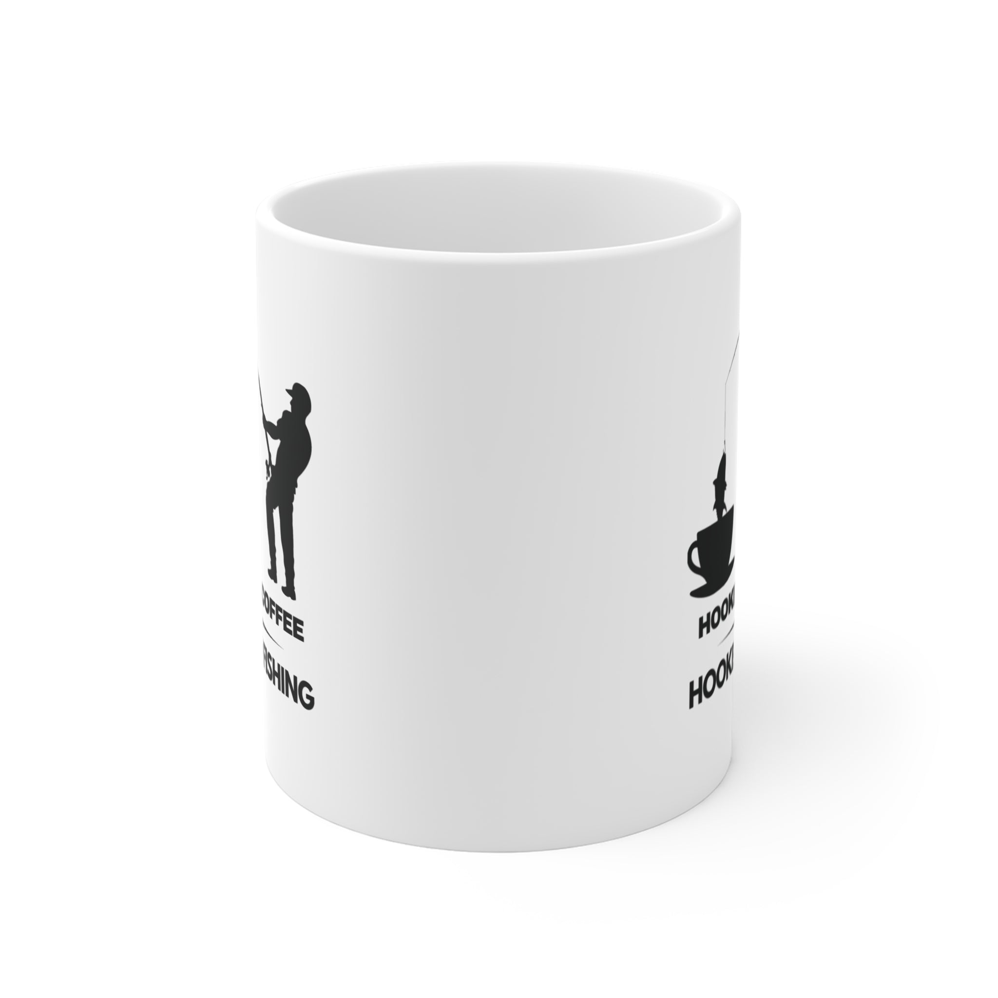 Coffee Mug - Fishing Lover, Hooked on Coffee &amp; Fishing 11oz