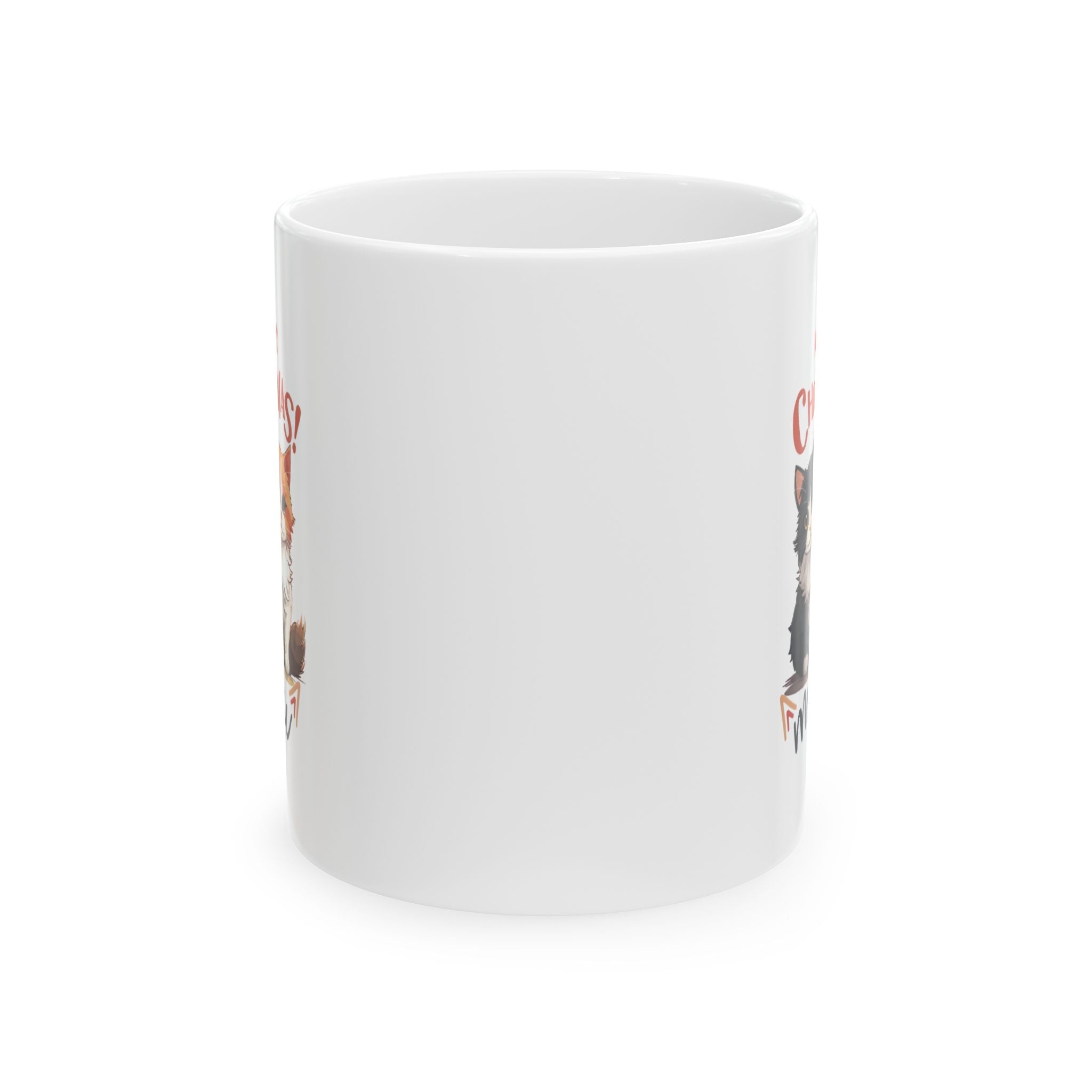 Meow Coffee Mug - Christmas Gift for Cats Lover - Ceramic Mug